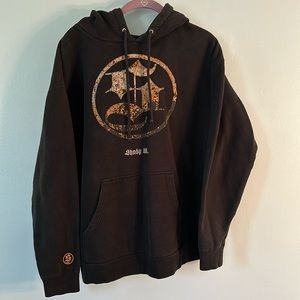 Mens Black Large Shady Ltd Hoodie Eminem Vintage Y2K